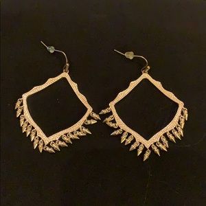 Kendra Scott Gold Lacy Drop Earrings